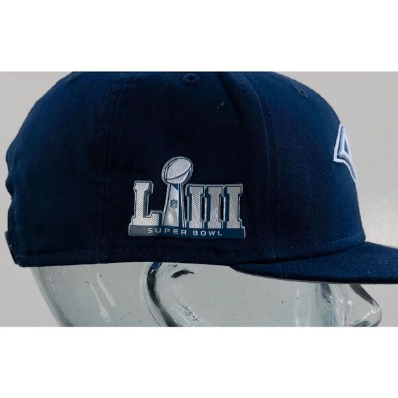 Los Angeles Rams NFL New Era Super Bowl LIII Snapback Cap Hat Navy Blue / White - Picture 3 of 13